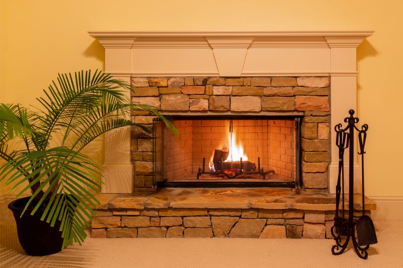 Stone Fireplace Finish